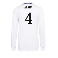 Real Madrid David Alaba #4 Fußballbekleidung Heimtrikot 2022-23 Langarm